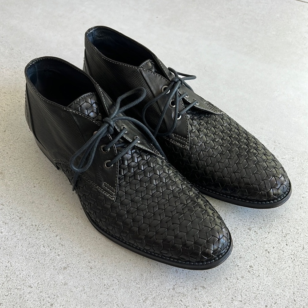 Stefano Castelli Black Leather Low Boot